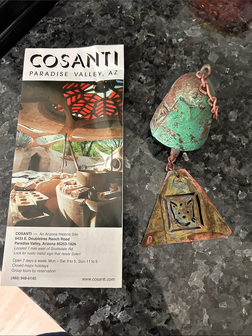 COSANTI and Copper Bell Sculpture